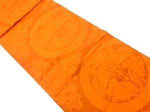 リサイクル　ふくれ織連珠狩猟文模様織出し洒落袋帯